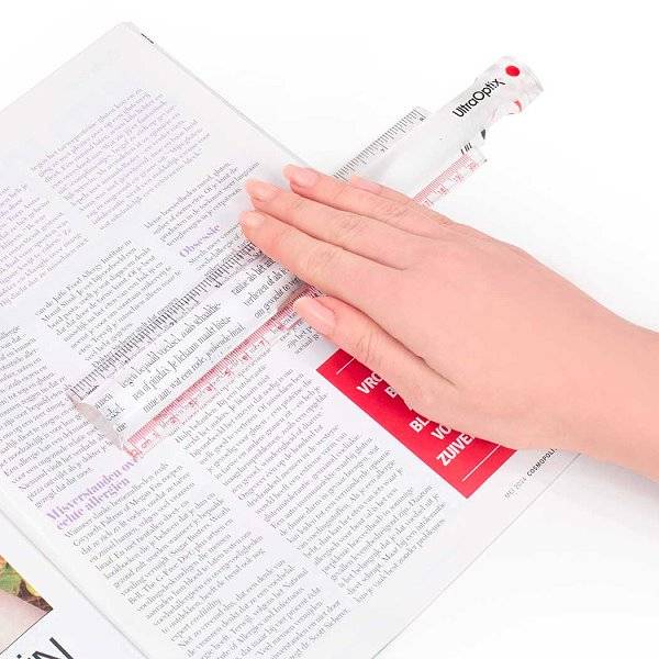 Lupen-Lineal, ideal zum Lesen von Karten und Zeitungen