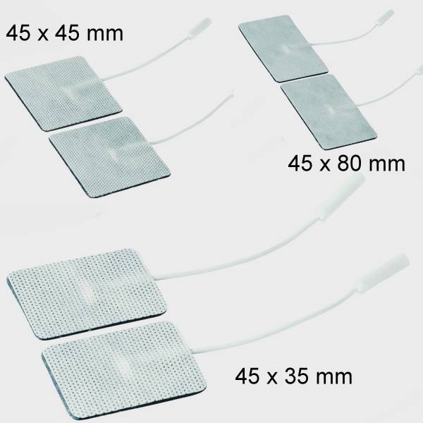 Gewebe-Elektroden für TENS und EMS in verschiedenen Größen