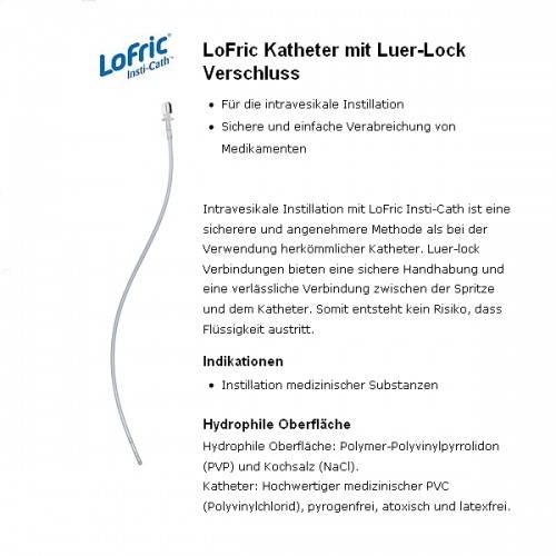 Blasenkatheter mit Luer-Lock-Verbindung Insti-Cath